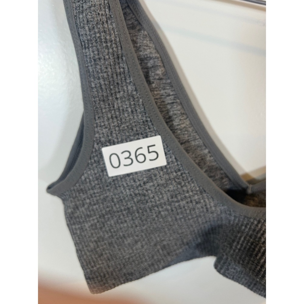 Danskin Womens Sports Bra Seamless Ribbed Knit Heather Gray Size S - Picture 5 of 5